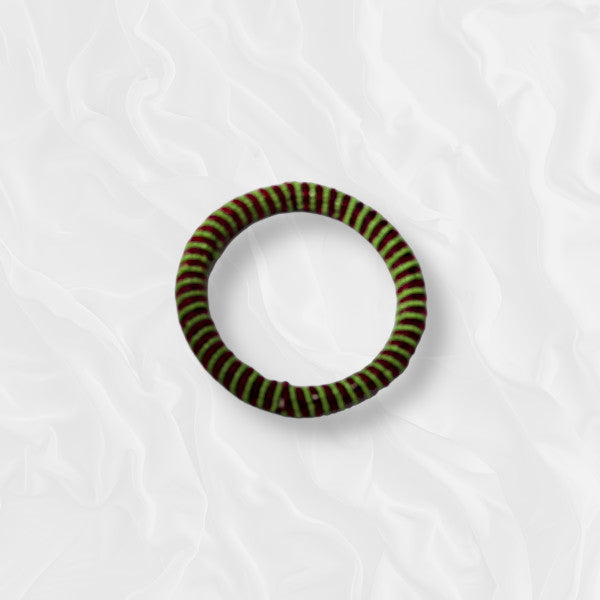 Red and Green Cloth Bracelet
