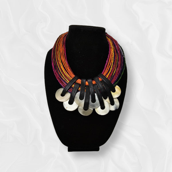 Multi-Coloured Beaded Necklace