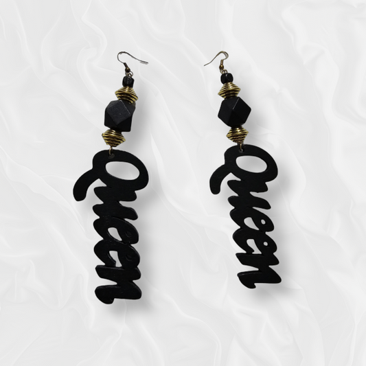 African Drop Queen Earrings